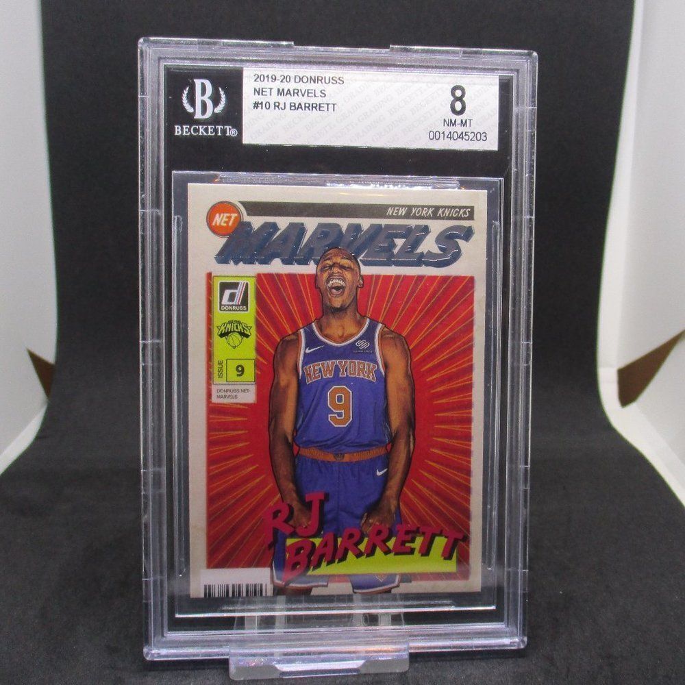 RJ Barrett 2019 Panini Donruss Net Marvels Rookie RC #10 BGS 8 NM-MT